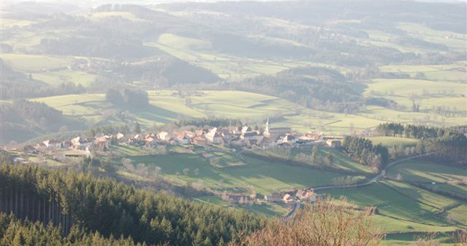 Montmelard from Mont St Cyr